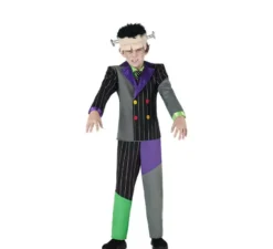 Costume da Frankenstein a righe per bambino