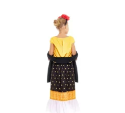 Costume da Frida Kahlo giallo e nero per bambina