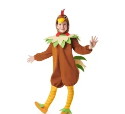 Costume da gallina marrone per bambine