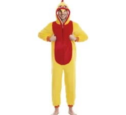 Costume da Gallo Giallo e Rosso per uomo