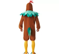 Costume da gallo marrone per uomo