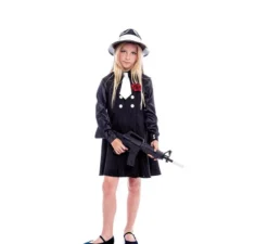 Costume da gangster boss mafioso per bambina