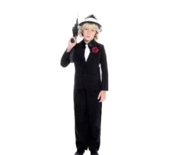 Costume da gangster boss mafioso per bambino