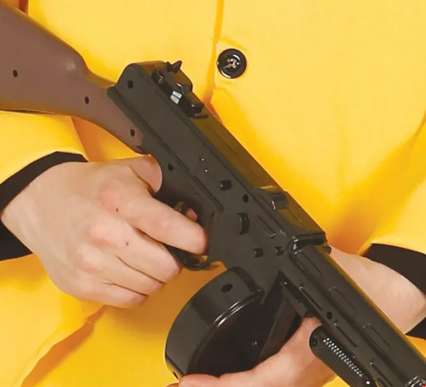 Costume da gangster giallo per un uomo