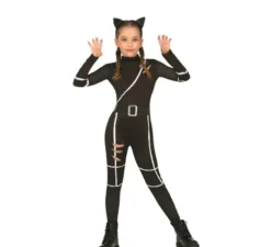 Costume da gatta nera per bambina