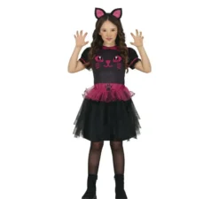 Costume da gattina nera per bambina