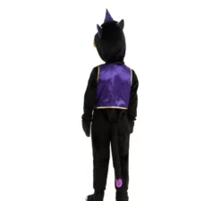 Costume da gattino con cappuccio e papillon per bambino e bambino