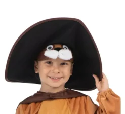 Costume da Gatto con gli stivali con maschera per bambino