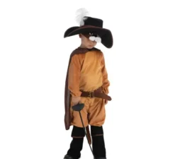 Costume da Gatto con gli stivali con maschera per bambino