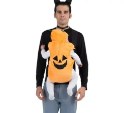 Costume da Gatto e Zucca con copri zaino per adulto e bambino