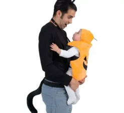 Costume da Gatto e Zucca con copri zaino per adulto e bambino