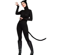 Costume da gatto nero per donna