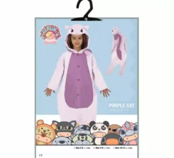 Costume da gatto viola per bambino