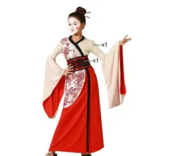 Costume da geisha beige per bambina