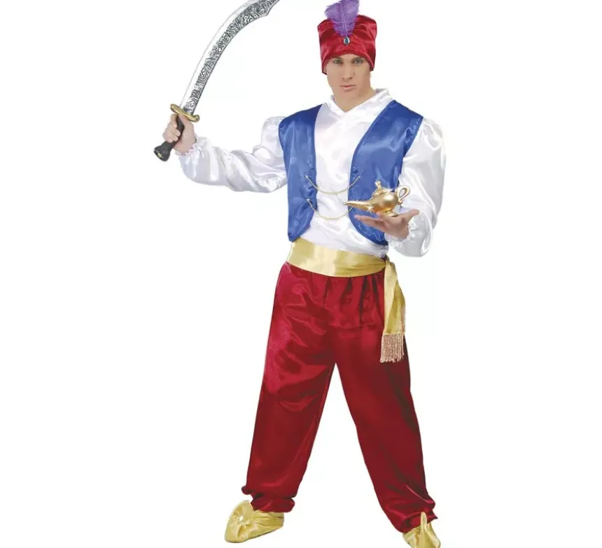 Costume da genio granato per un uomo