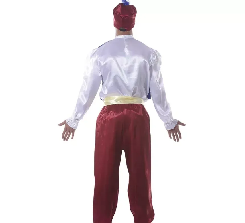 Costume da genio granato per un uomo