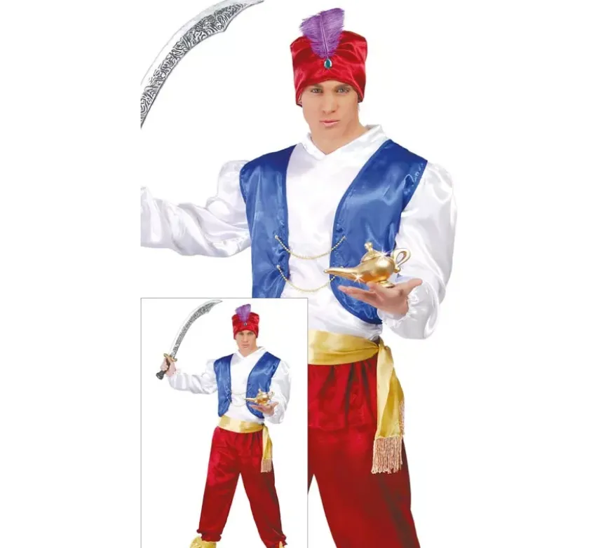Costume da genio granato per un uomo