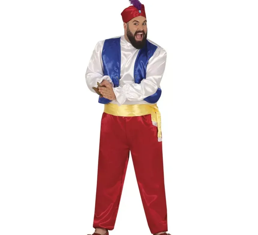 Costume da genio granato per un uomo