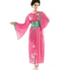 Costume da Giapponese rosa per donna