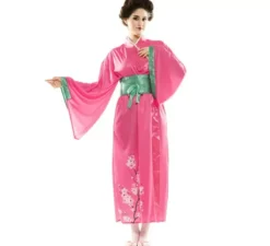 Costume da Giapponese rosa per donna