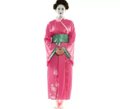Costume da Giapponese rosa per donna