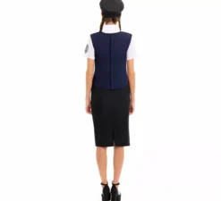 Costume da gilet della polizia per donna