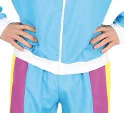 Costume da ginnasta blu da tuta per adolescenti