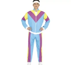 Costume da ginnasta blu da tuta per adolescenti