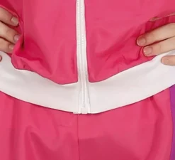 Costume da ginnasta rosa da tuta per adolescenti