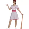 Costume da giocatore di baseball vintage anni '50 da donna