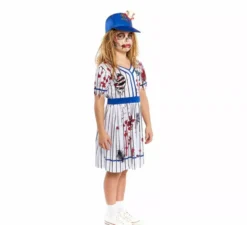 Costume da giocatore di baseball zombie per ragazze