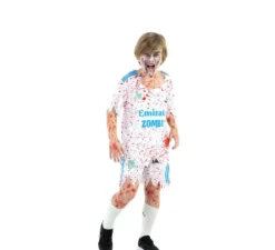 Costume da giocatore di calcio zombi per bambino