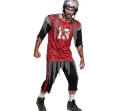 Costume da giocatore di football americano da zombi per uomo