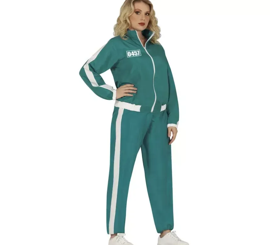 Costume da giocatore di giochi di calamari per donne