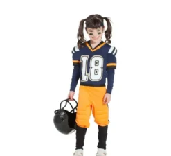 Costume da giocatore di rugby per bambina