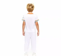 Costume da giocatore di rugby verde e bianco per bambini