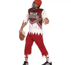 Costume da giocatore di rugby zombie per uomo