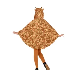 Costume da giraffa con cappuccio o poncho per bambini