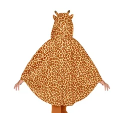 Costume da giraffa con cappuccio o poncho per bambini
