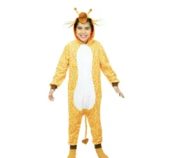 Costume da giraffa Kugurumi con cappuccio e orecchie per bambino