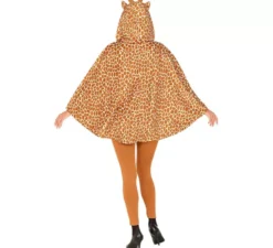 Costume da Giraffa o Poncho con Cappuccio per adulto