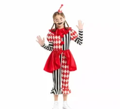 Costume da Giullare Macabro per bambine