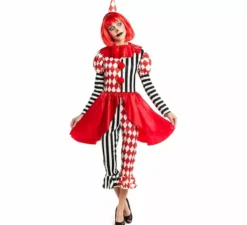 Costume da giullare macabro per donna