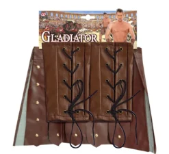 Costume da gladiatore o gonna in finta pelle per uomo