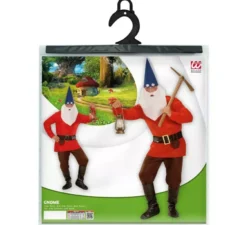 Costume da Gnomo Rosso da uomo con cintura