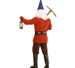 Costume da Gnomo Rosso da uomo con cintura