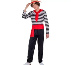 Costume da Gondoiliere con cappello per Uomo