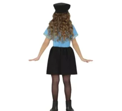Costume da gonna blu della polizia per bambina