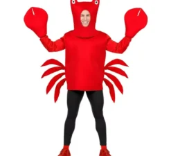 Costume da granchio rosso con maschera per adulto