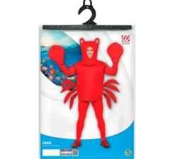 Costume da granchio rosso con maschera per adulto